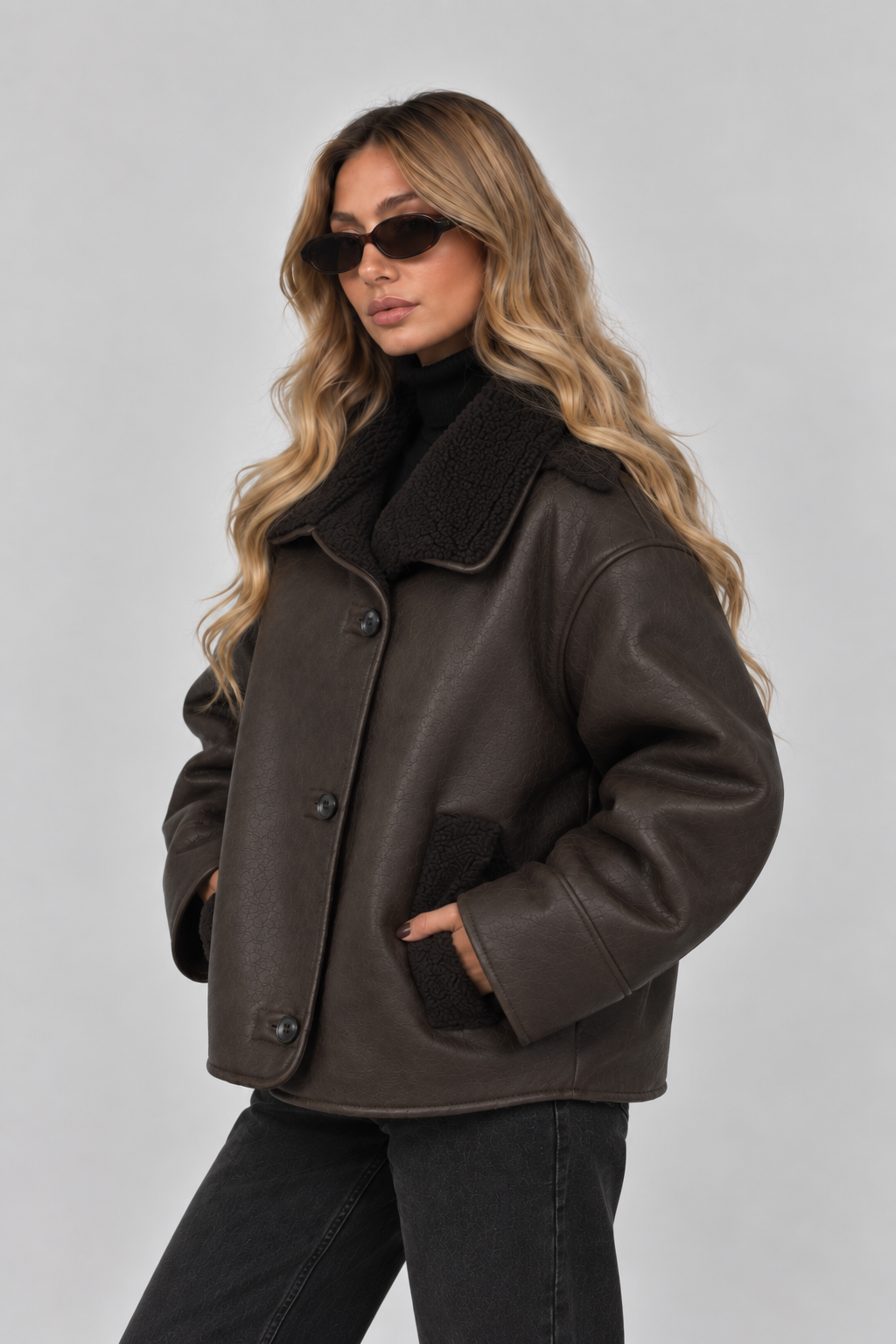 Faux Leather Jacket