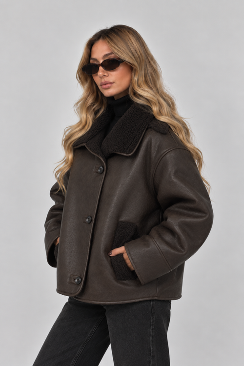 Faux Leather Jacket