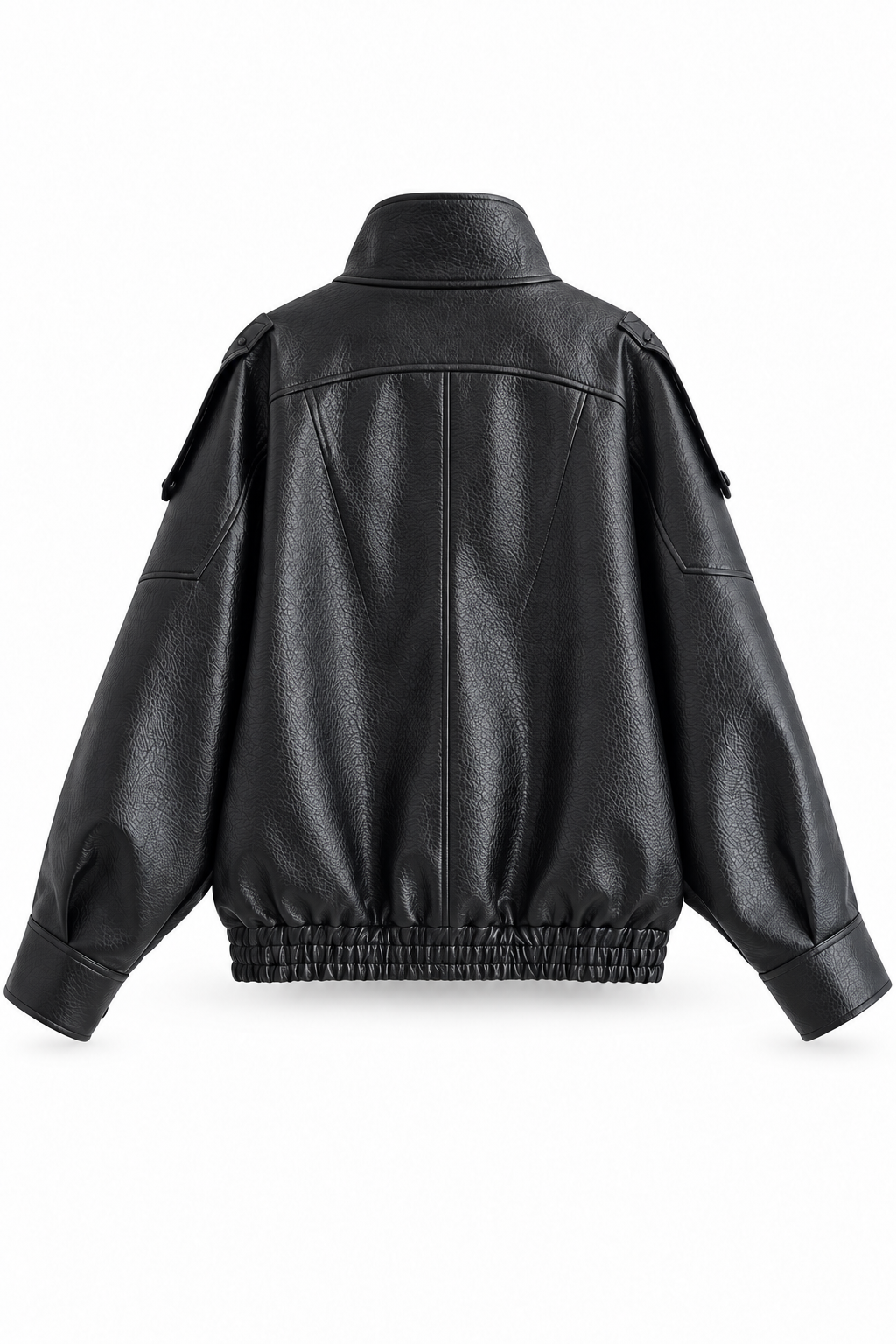 Faux Asymmetrical Leather Jacket