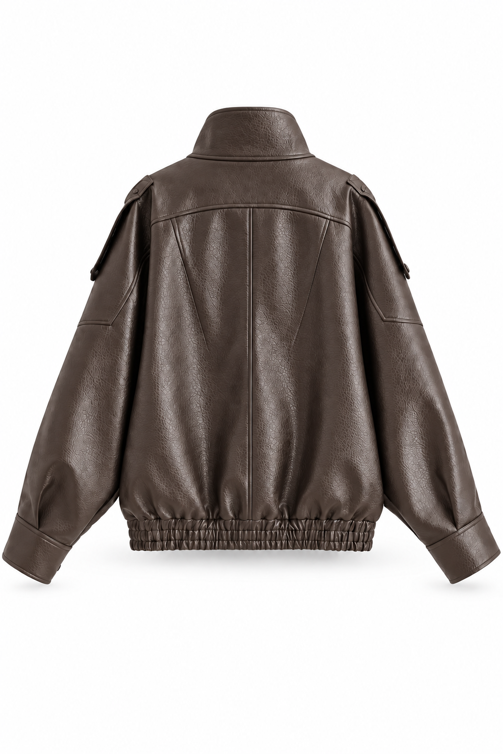 Faux Asymmetrical Leather Jacket