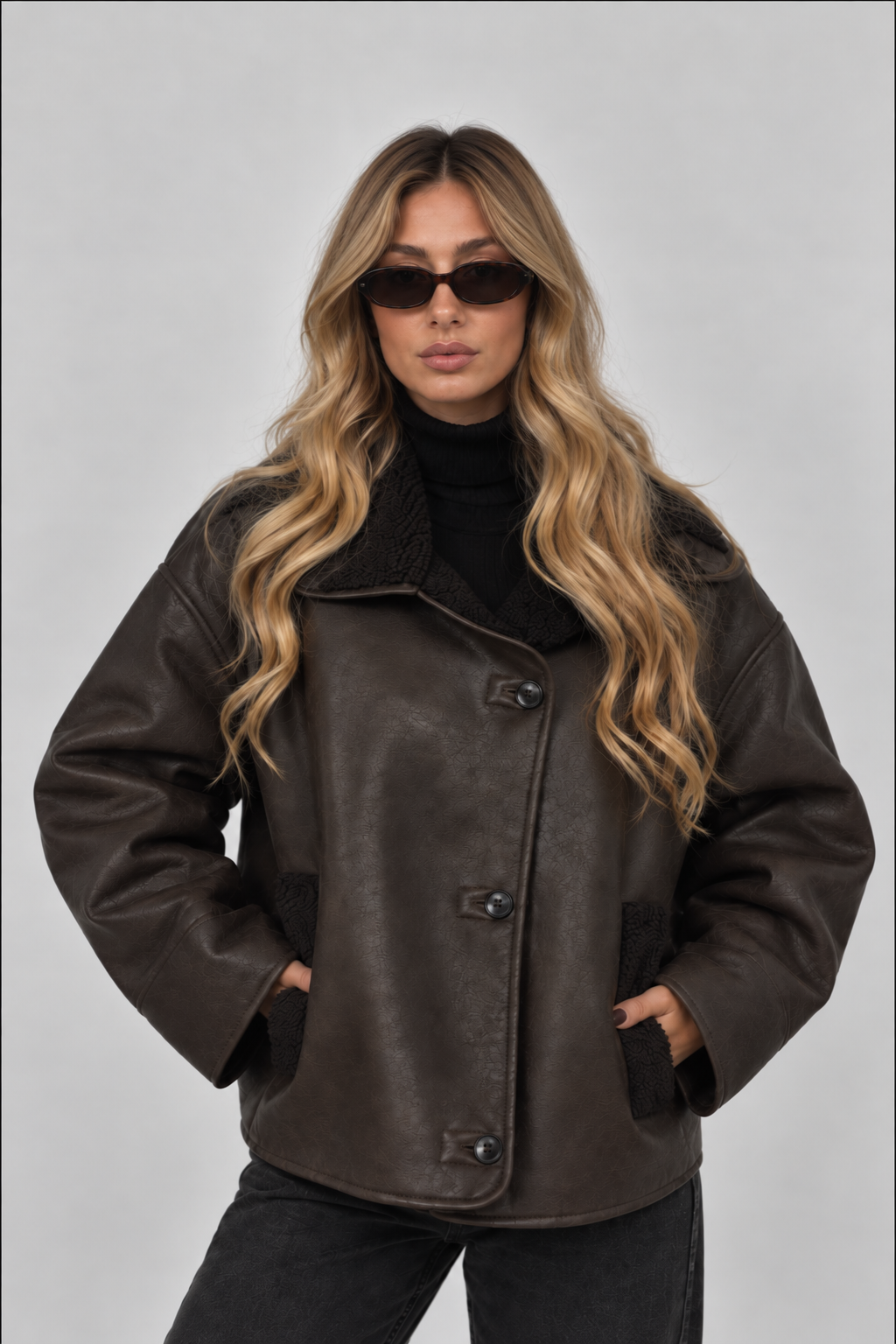Faux Leather Jacket