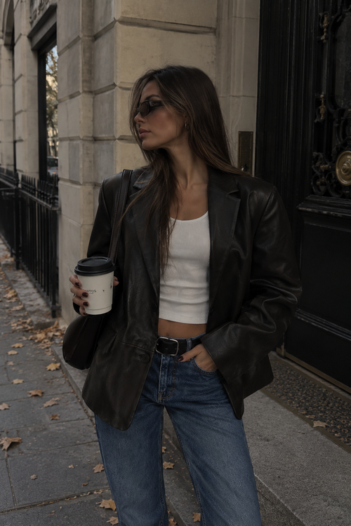 Faux Leather Jacket