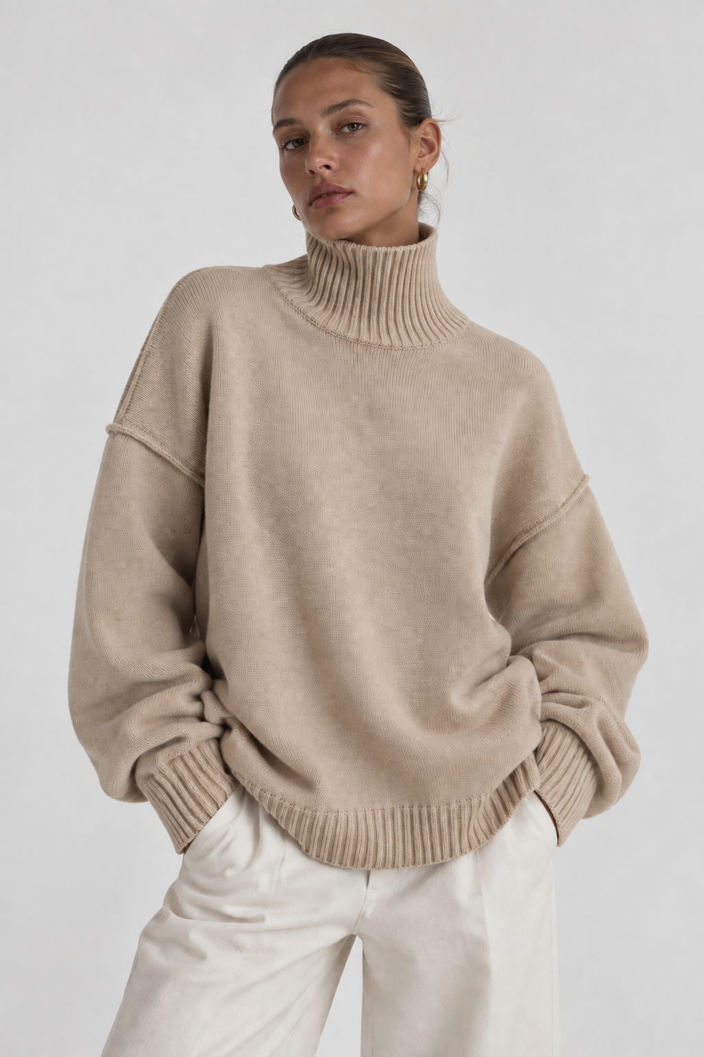 Turtleneck Knit Sweater
