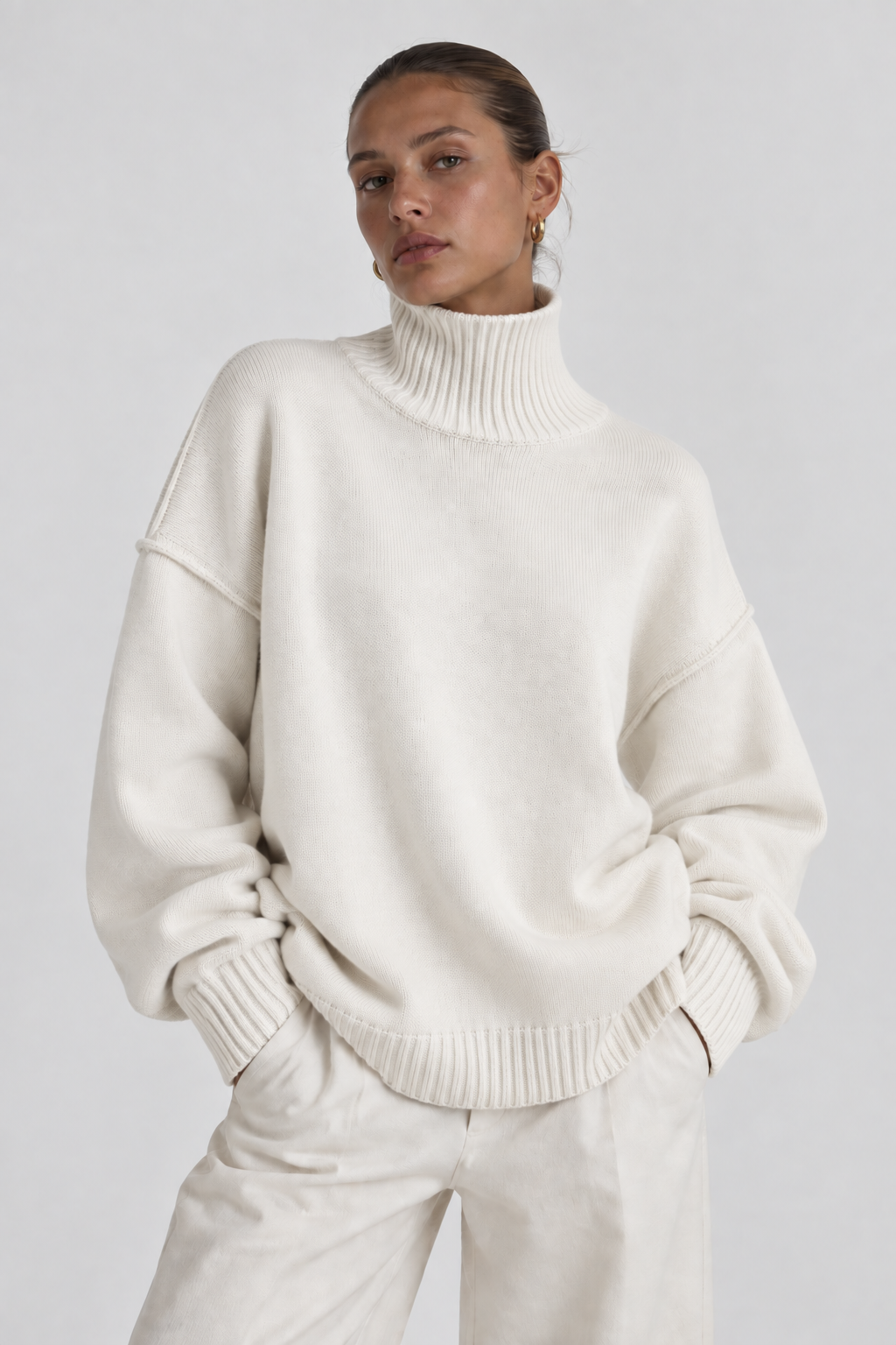 Turtleneck Knit Sweater