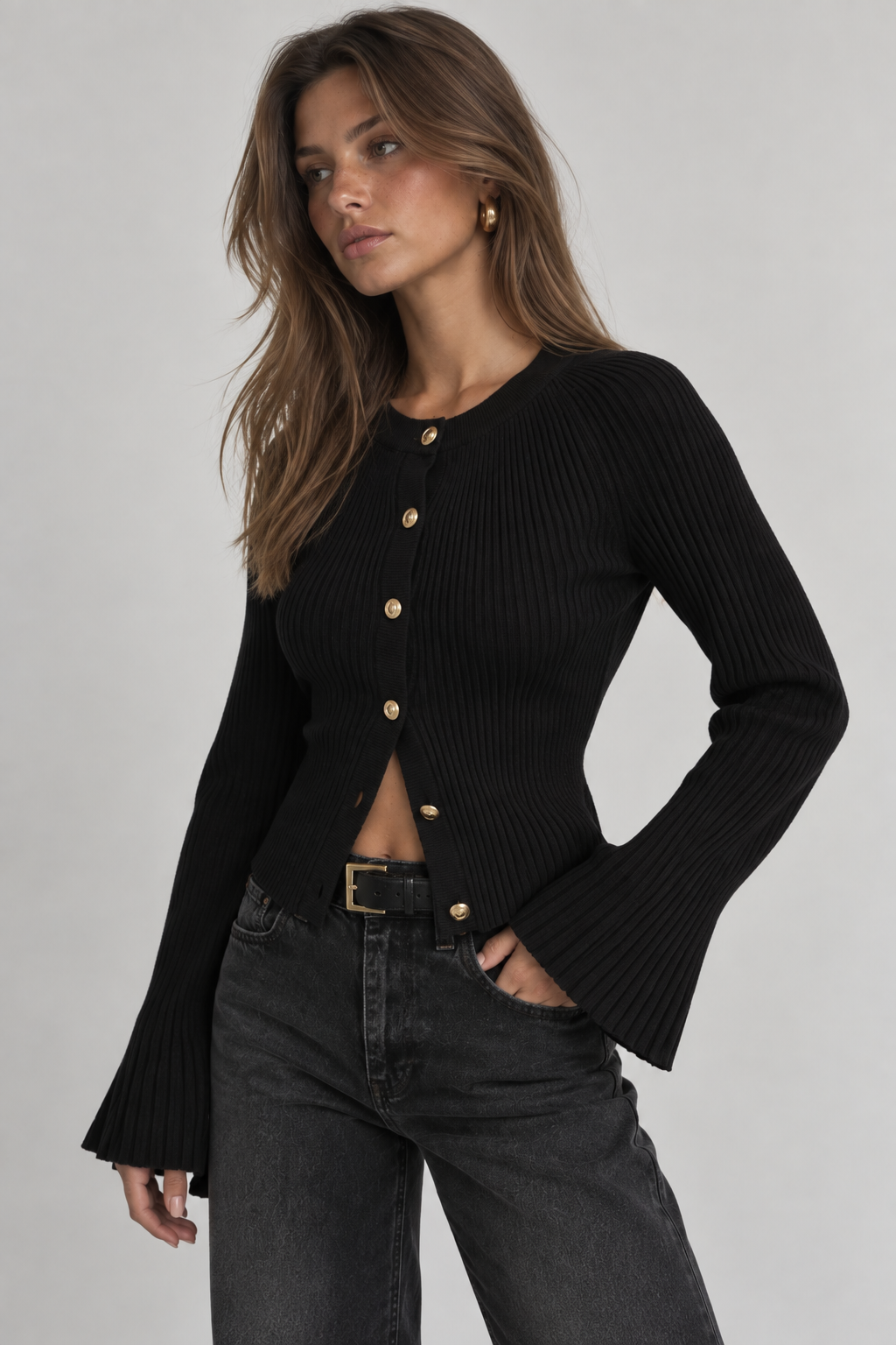 Knitted Button Cardigan