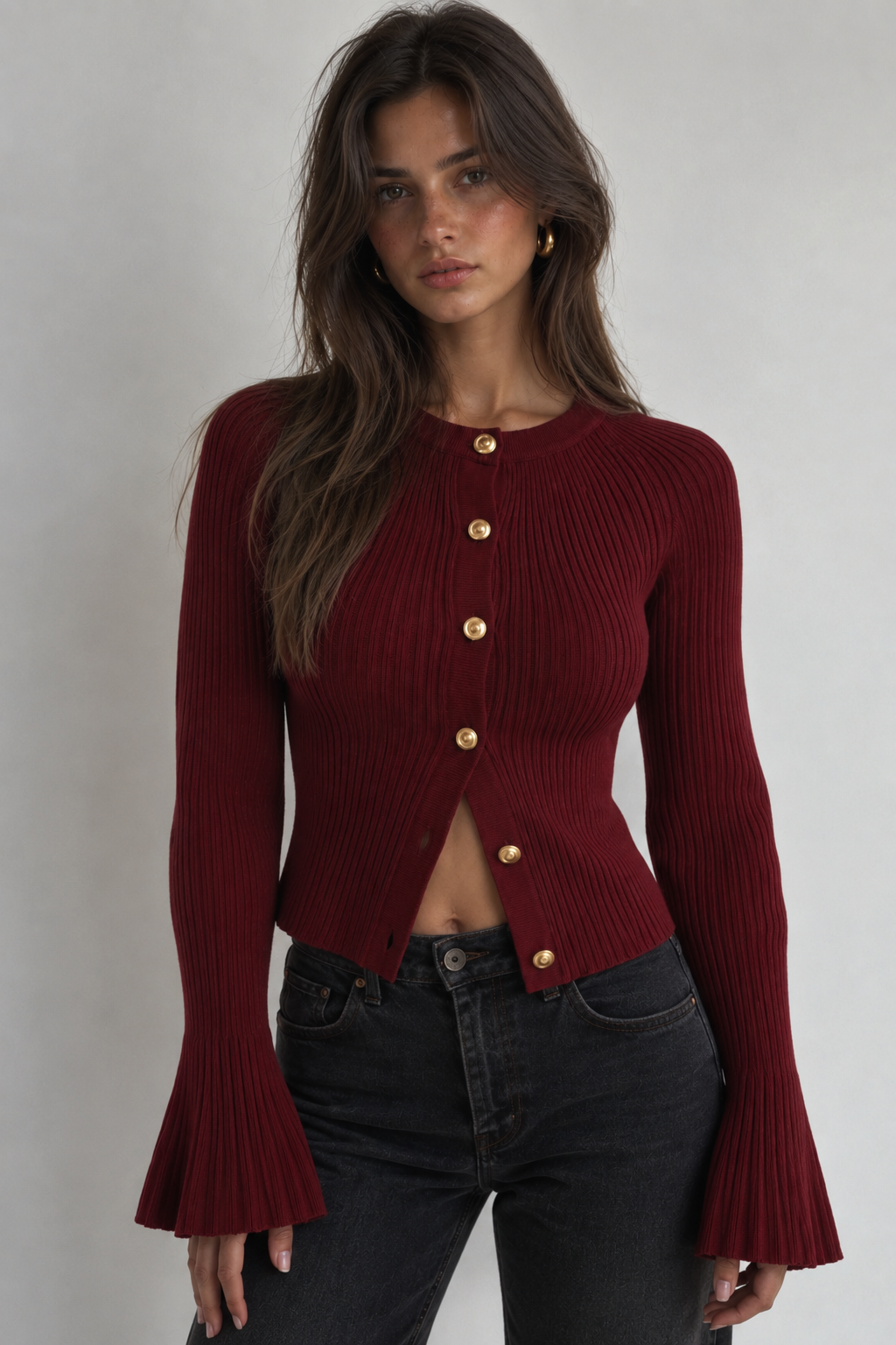 Knitted Button Cardigan