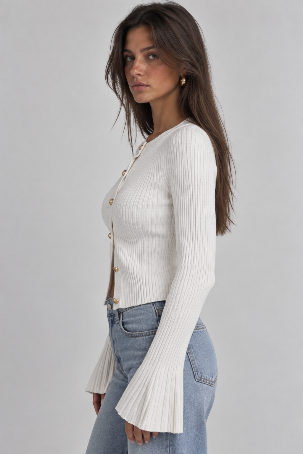 Knitted Button Cardigan
